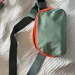 Lululemon green and Orange belt Bag or crossbody bag